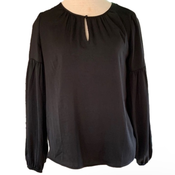 Banana Republic Peasant Front Keyhole Blouse Lightweight Top Size S Women’s - Picture 1 of 7